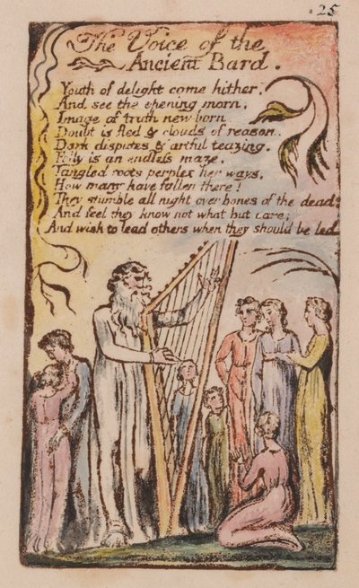 Canciones de inocencia y de experiencia, placa 25 de William Blake
